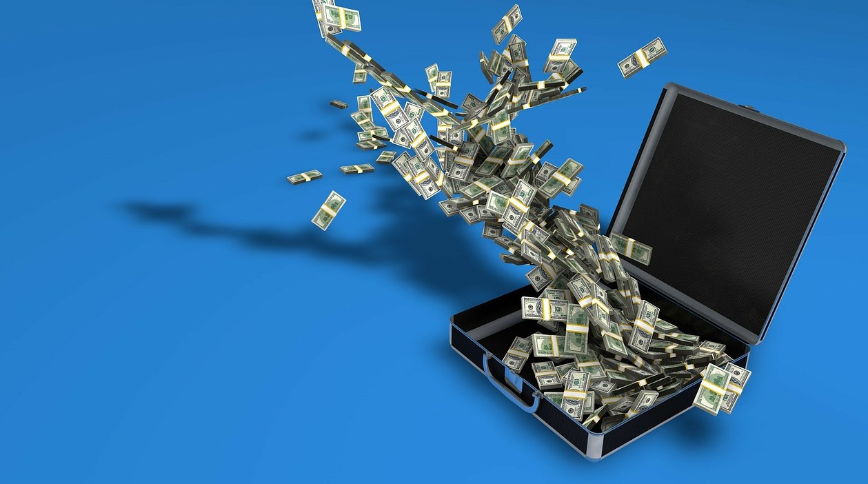 money and laptop